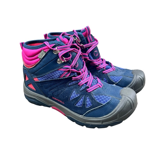Merrell Other - Merrell Capra Mid Waterproof Hiking Boot Little Kid Big Kid girls SZ 3
